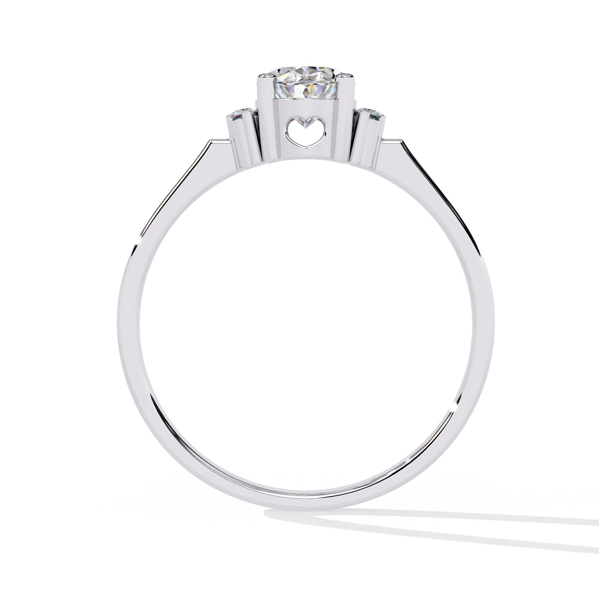 Solitairekart-0.72 CT Lab Grown Oval Halo Cluster Diamond Ring in 14K Yellow Gold